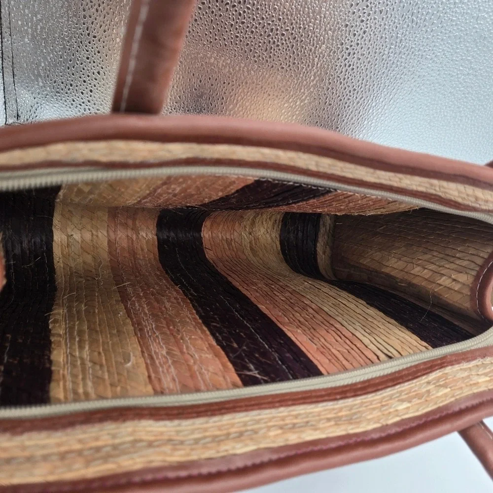 Stylish Brown and Tan Hobo Bag